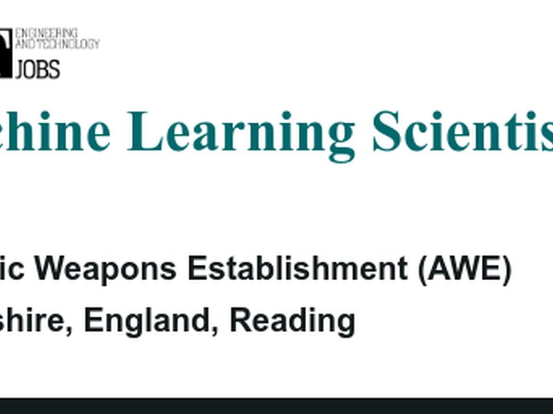 Machine Learning Scientist
