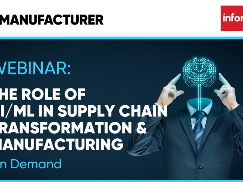 The Role Of Ai/ml In Supply Chain Transformation And Manufacturing