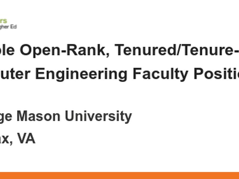 Multiple Open-rank, Tenured/tenure-track Computer Engineering Faculty Positions