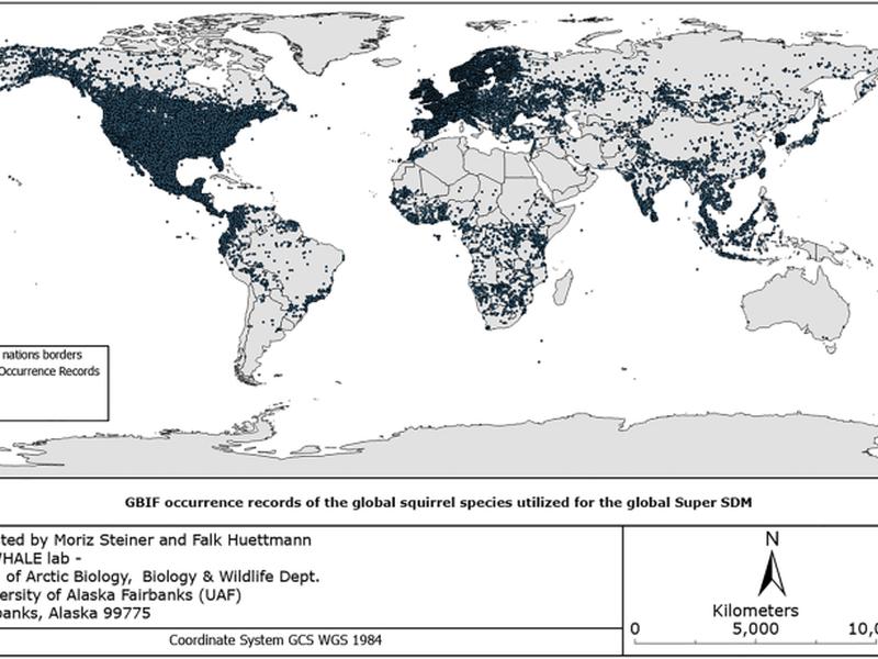 With Super Sdms (machine Learning, Open Access Big Data, And The Cloud) Towards More Holistic Global Squirrel Hotspots And Coldspots