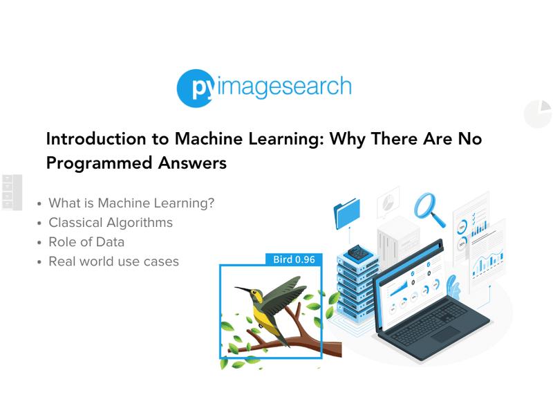 Introduction To Machine Learning: Why There Are No Programmed Answers